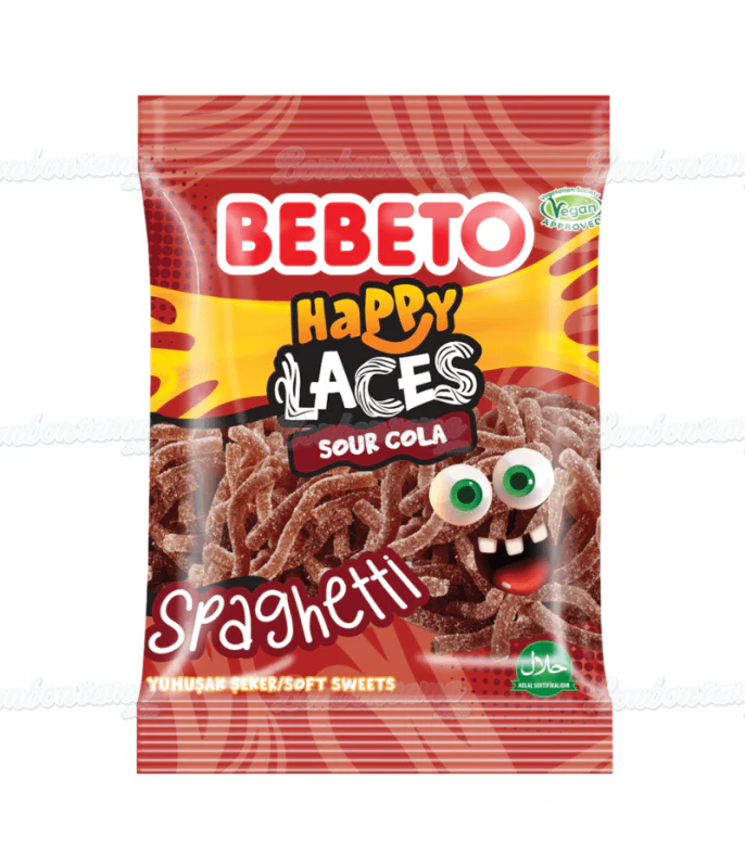 Bebeto Sour Cola Spaghetti 70g Packet (Turkey)