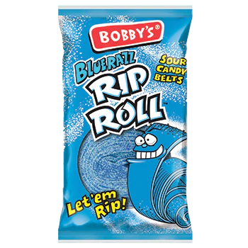 Bobby's Blue Razz Rip Rolls 38g (UK)