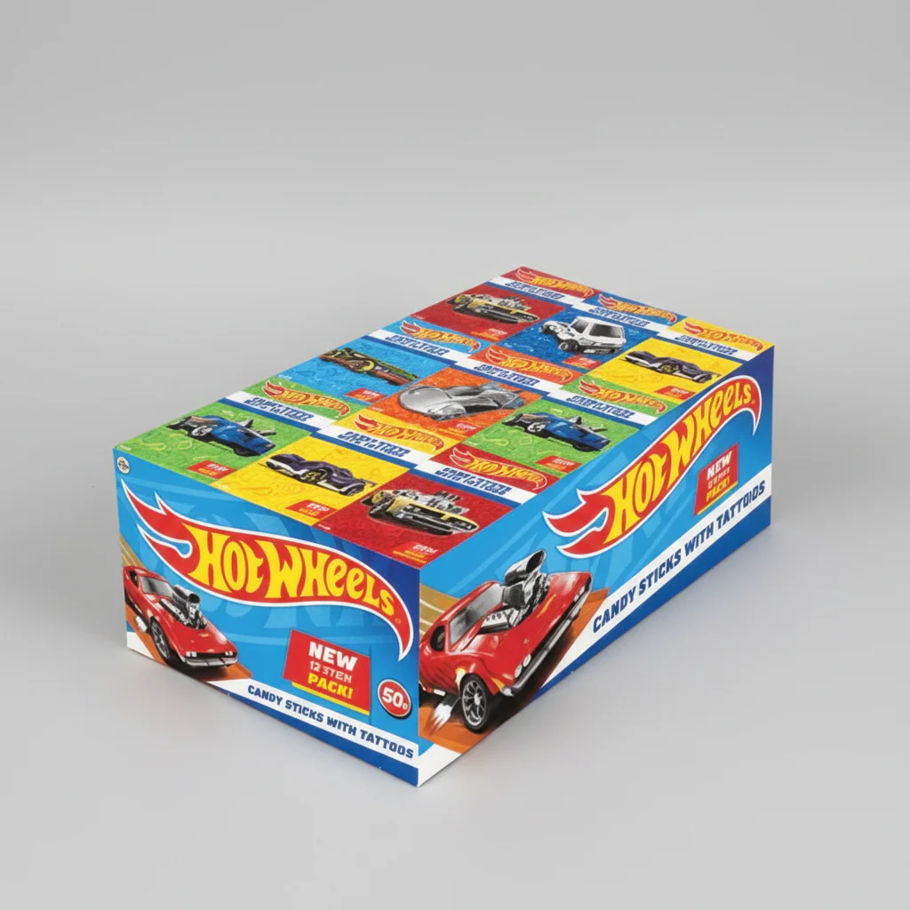 Bobby's  Hot Wheels Candy Sticks with Tattoo (UK)