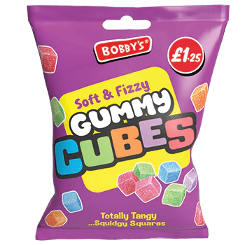 Bobby's Soft & Fizzy Gummy Cubes ( UK )