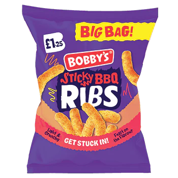 Bobby's Sticky BBQ Ribs  £1.25 Bag  (UK )