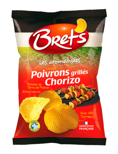 Brets Crisp Pepper & Grilled Chorizo 125g ( France )