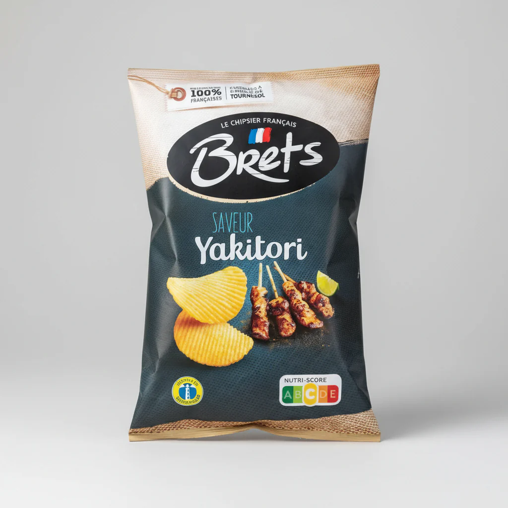 Brets Yakatori crisps 125g ( France )  BB Dated 18th March 2026
