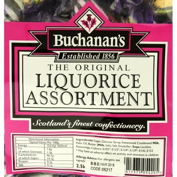 Buchanan's Liquorice Assortment  (UK) - Image 3