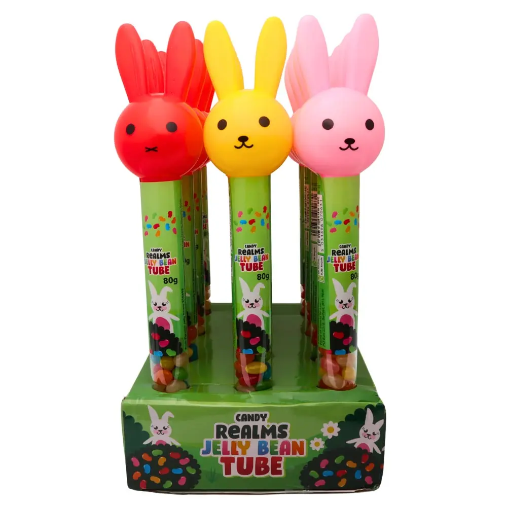 Candy Realms Jelly Beans Bunny Tubes 80g ( UK ) - Image 3