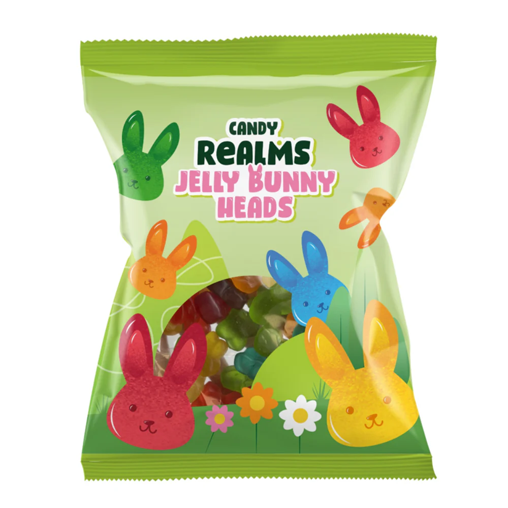Candy Realms Jelly Bunny Heads 170g ( UK )