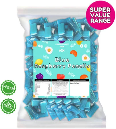 Candycrave Vegan Blue Raspberry Pencils ( UK ) - Image 2