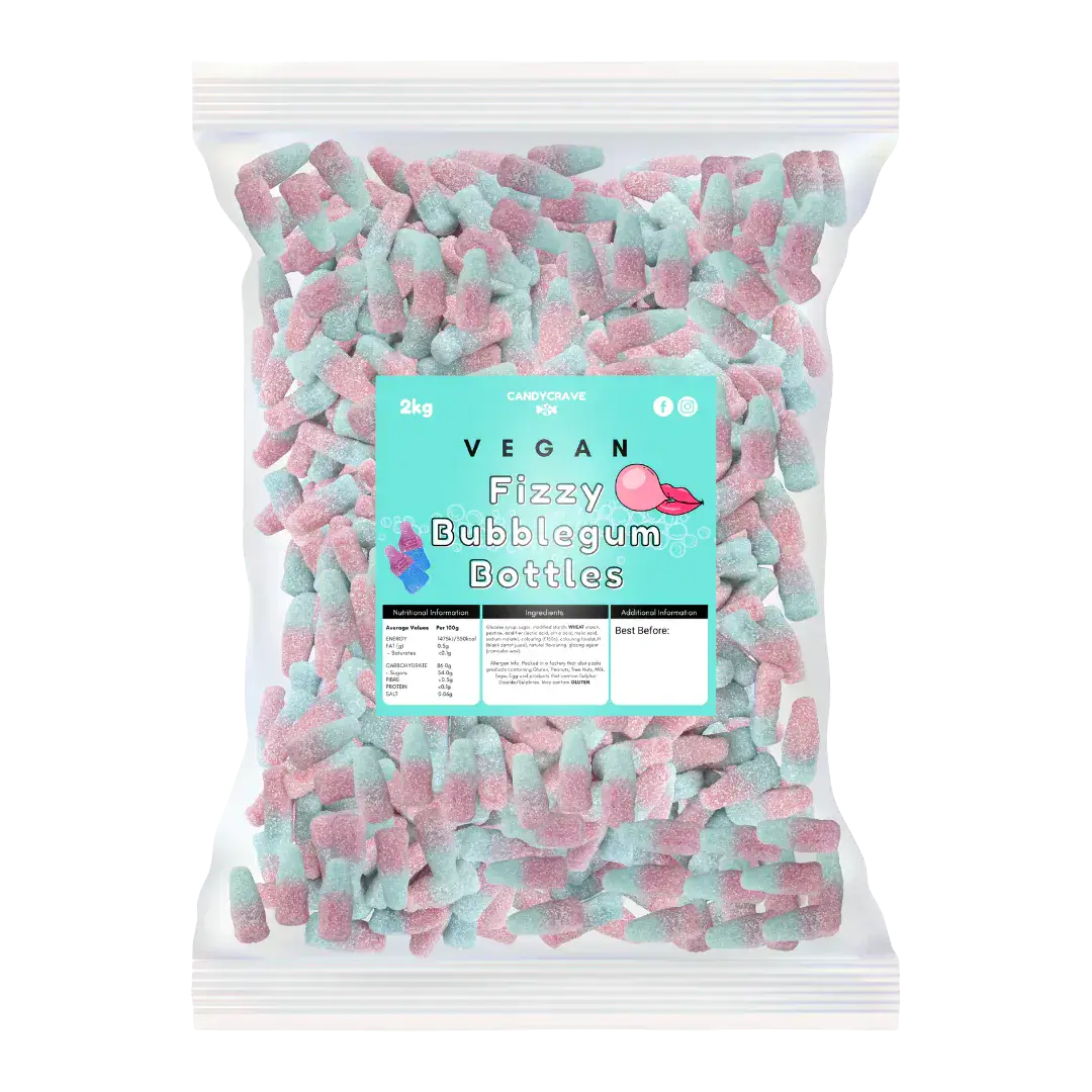 Candycrave Vegan Fizzy Bubblegum Bottles  ( UK ) - Image 3