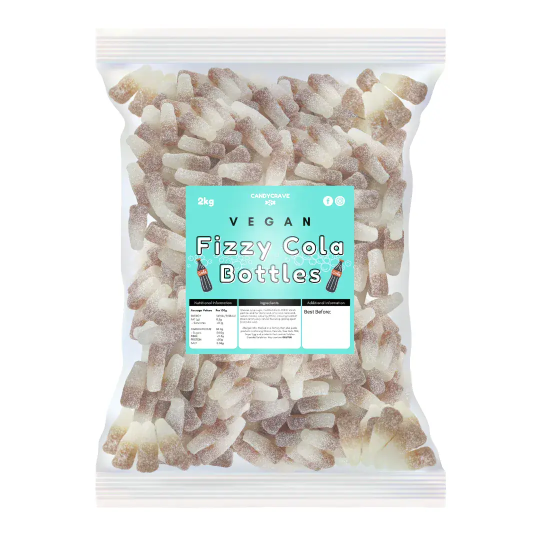 CandyCrave Vegan Fizzy Cola Bottles ( UK ) - Image 3