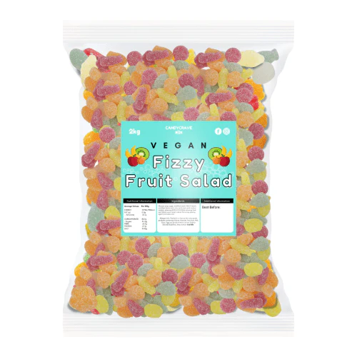 Candycrave Vegan Fizzy Fruit Salad Gums  ( UK ) - Image 3