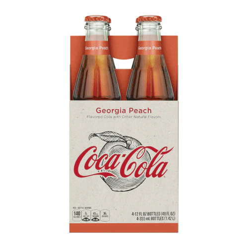 Coca Cola Georgia Peach 12fl.oz (355ml) Glass Bottle ( US ) - Image 2