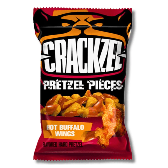Crackzels Pretzel Pieces Hot Buffalo Wings 85g ( UK )