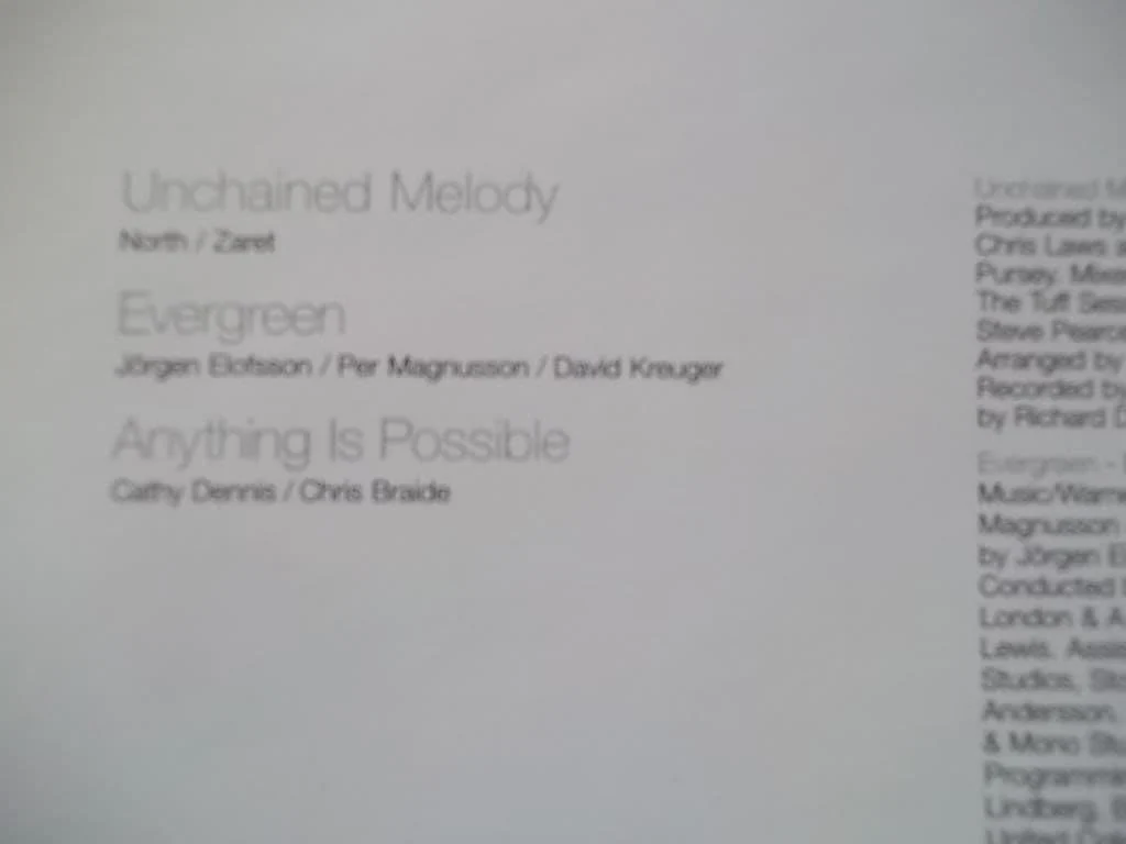 Gareth Gates Unchained Melody  CD Single - Image 2