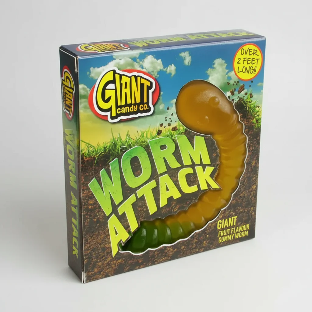 Giant Candy Company Giant Worm Attack 800g ( UK ) BB Dated Feb 2026