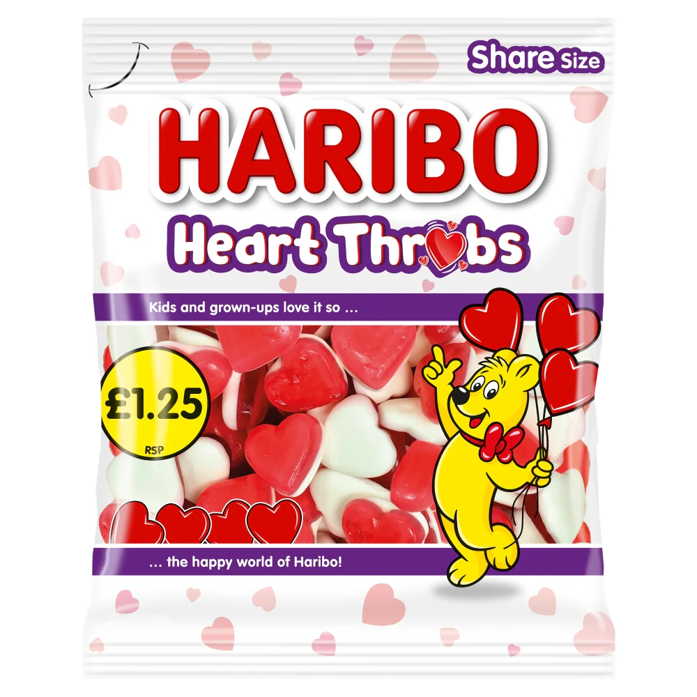 Haribo Heart Throbs 140g ( UK )