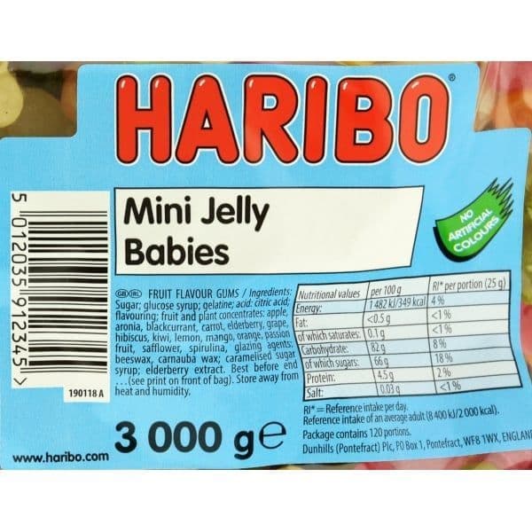 Haribo Mini Jelly Babies   ( UK ) - Image 4