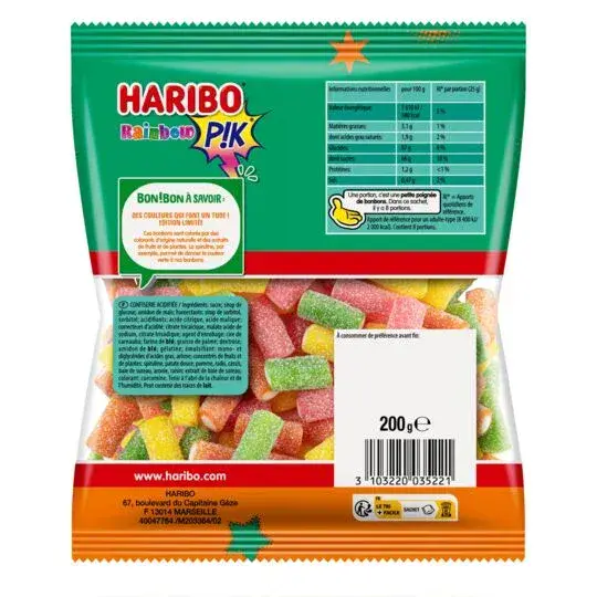 Haribo Rainbow Pik Candy  200g ( France ) - Image 2