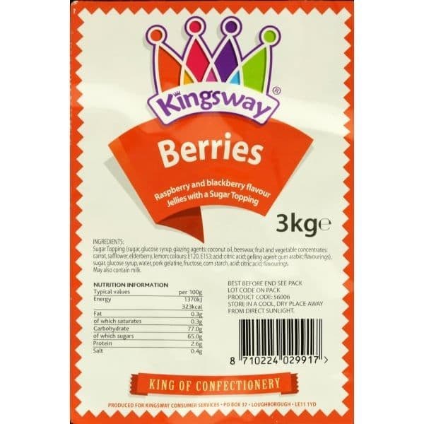 Kingsway Jelly Berries Raspberry / Blackcurrant (UK) - Image 3
