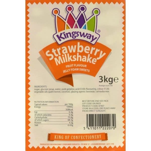 Kingsway Strawberry Milkshake 100g (UK) - Image 3