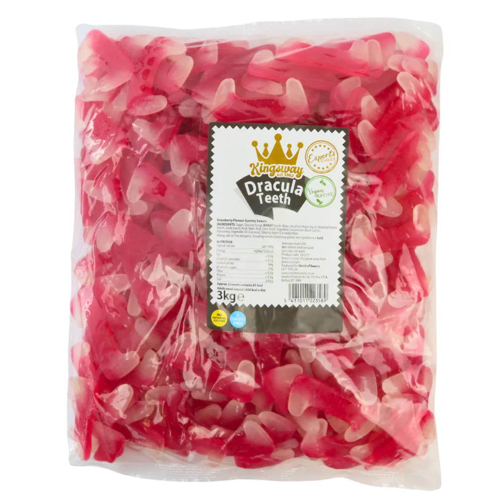Kingsway Vegan Dracula Teeth 100g (UK) - Image 2