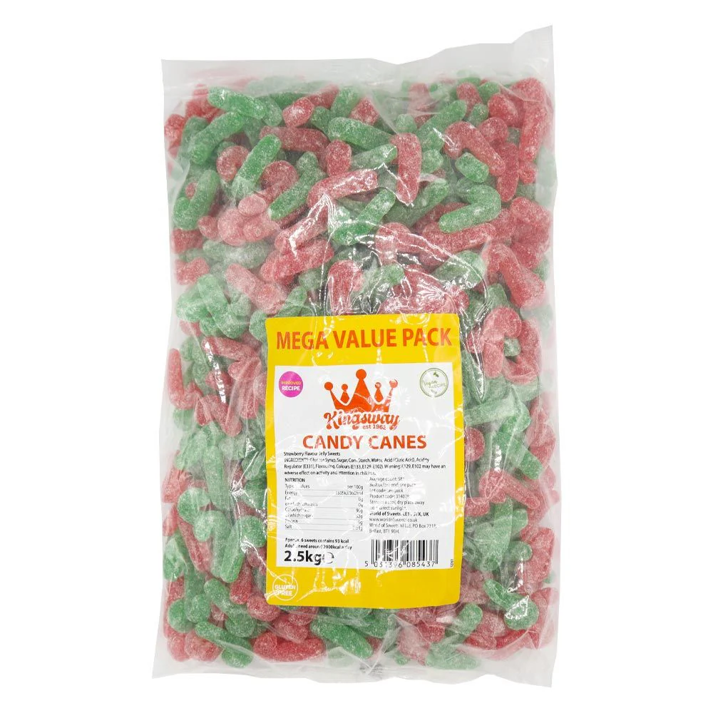 Kingsway Vegan Green & Red Candy Canes ( UK ) - Image 2