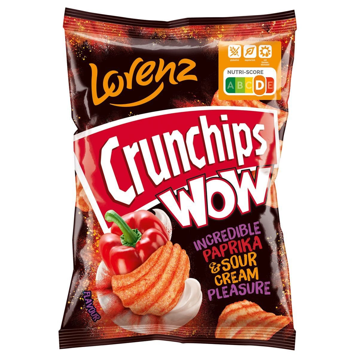 Lorenz Chips Wow Paprika & Sour Cream Pleasure 80g ( Germany )