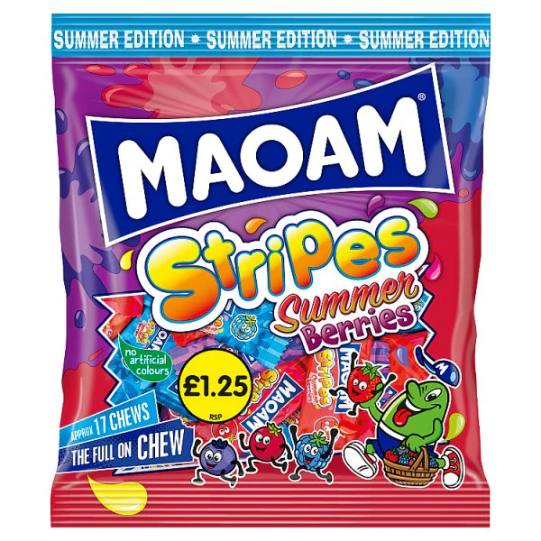 MAOAM Summer Edition Summer Berries Strips 140g ( UK )