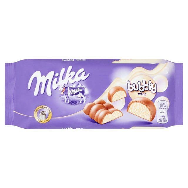 Milka Bubbly White 95g ( Poland )