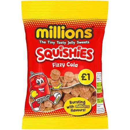 Millions Squishies Cola Bag 100g ( UK )