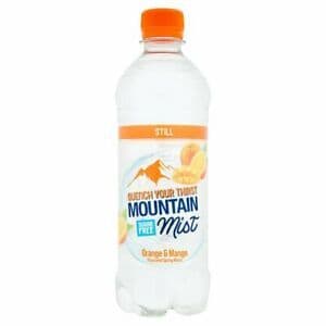 Mountain Mist Orange & Mango Flavoured Still Spring Water 500ml (UK)