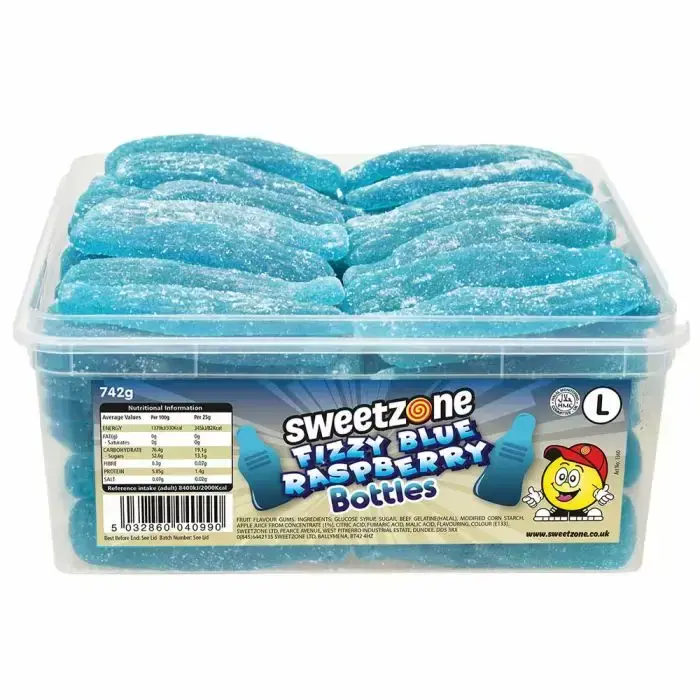 Sweetzone Giant Fizzy Blue Raspberry Bottle ( UK )