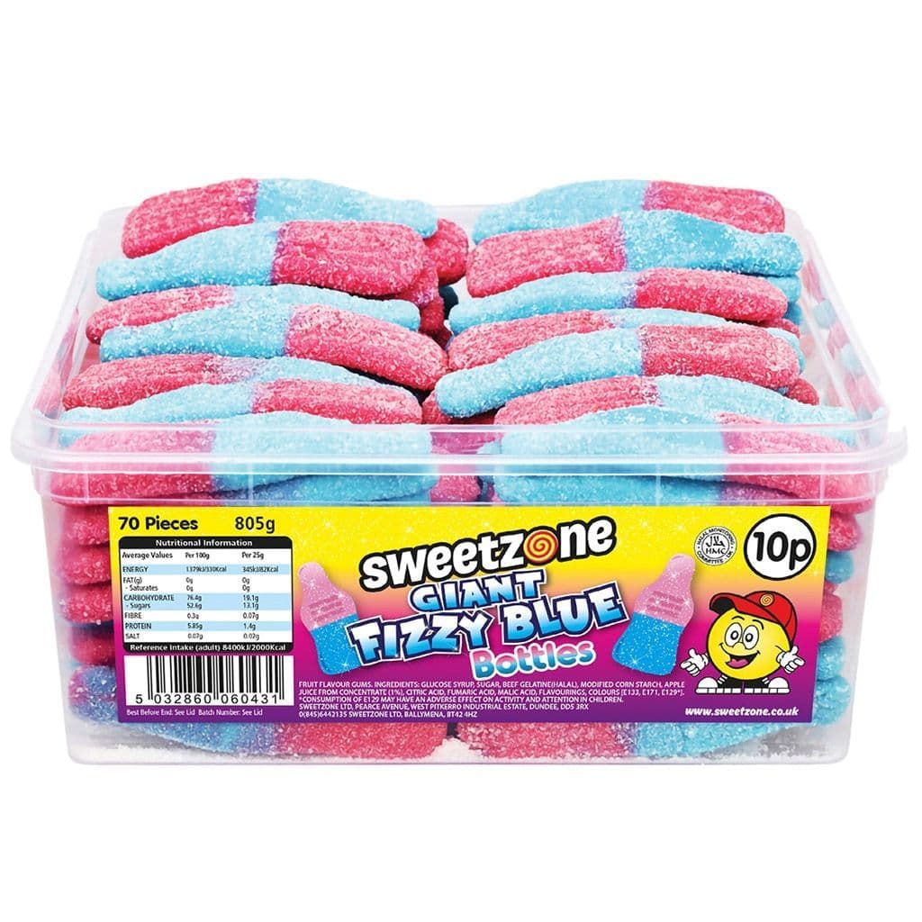 Sweetzone Giant Fizzy Blue Bottles ( UK ) - Image 3