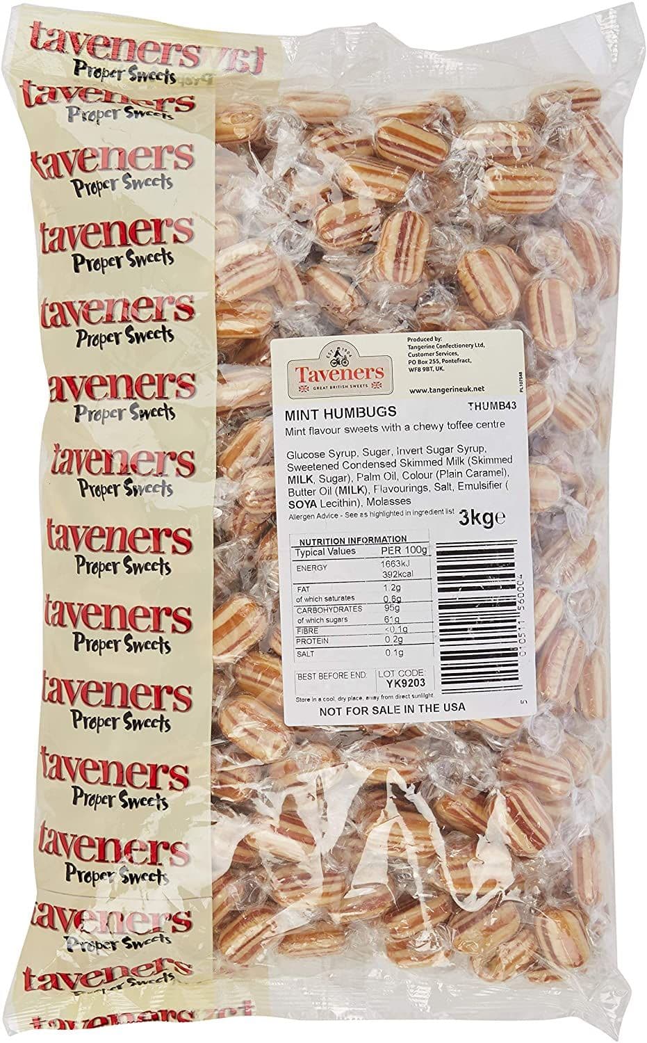 Taveners Mint Humbugs 100g ( UK ) - Image 2