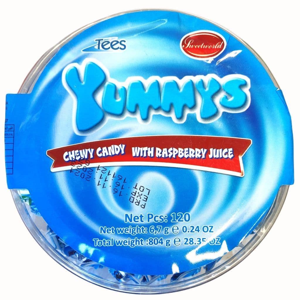 Tees Yummy Raspberry Chewy Candy ( UK )