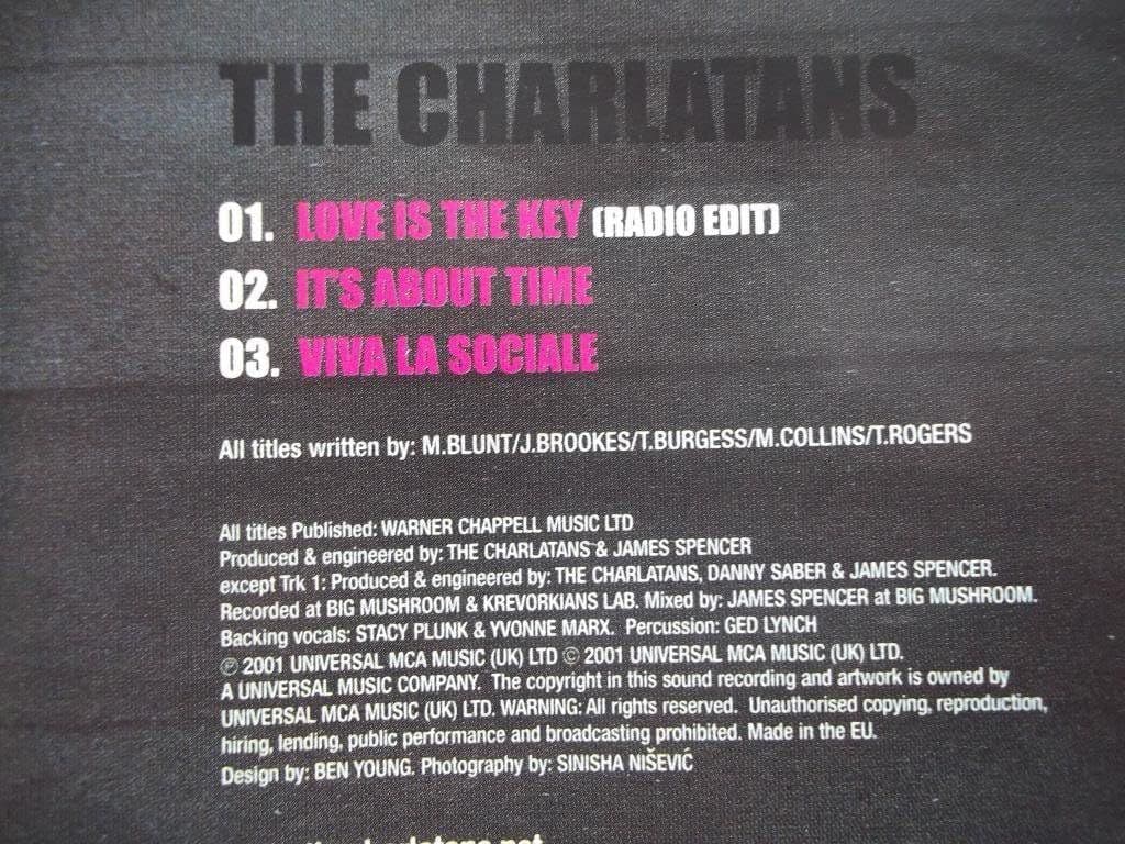 The Charlatans Love Is the Key CD Single - Image 2