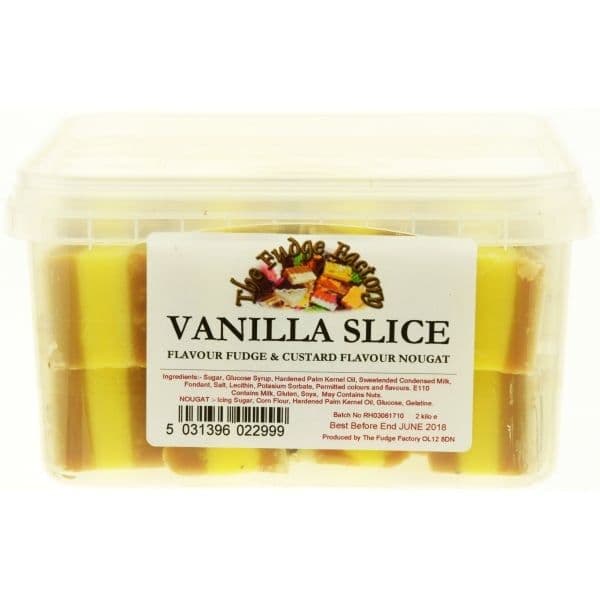 The Fudge Factory Vanilla & Custard Slice Fudge 100g (UK) - Image 2