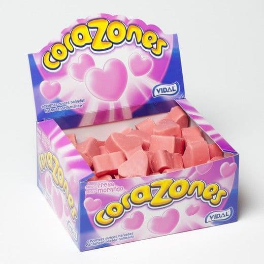 Vidal Strawberry Hearts Corazones pack of 10 ( Spain ) - Image 2