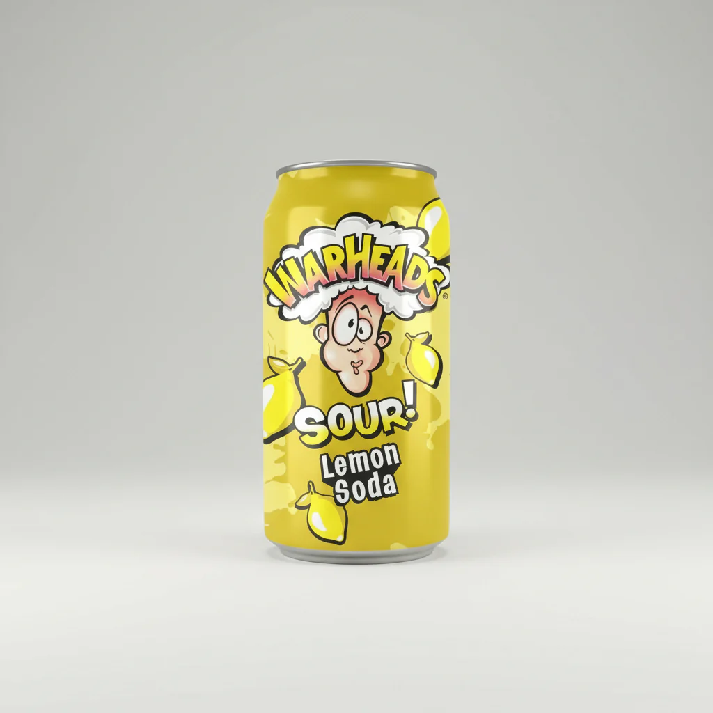 Warhead Sour Lemon  Soda 355ml ( US )