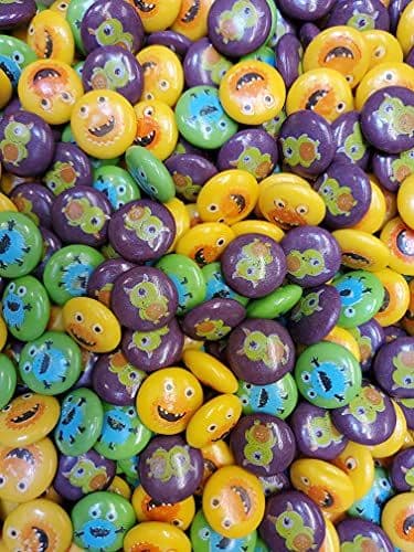 Zed Candy Tutti Frutti Monster Bubblegum Buttons 100g ( UK )